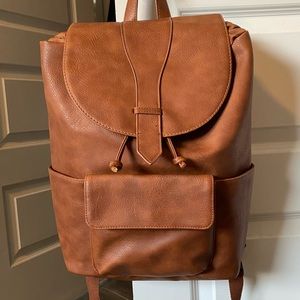 NWOT Universal Threads brown leather backpack